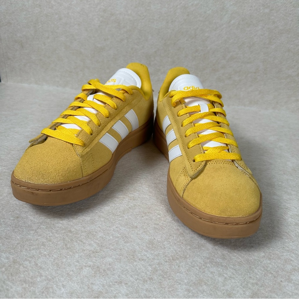 Yellow Adidas Sneakers Grand Court Alpha Yellow Suede Size US9